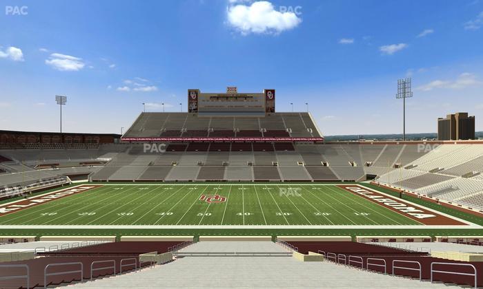 Gaylord Family Oklahoma Memorial Stadium - Section 30 Seat View