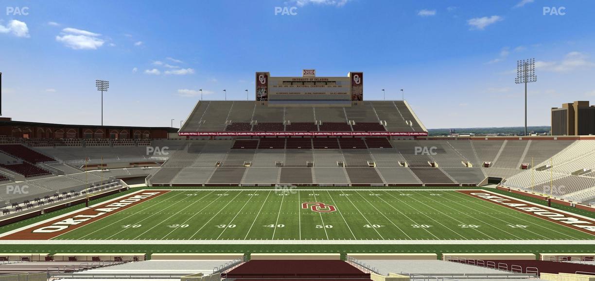 Gaylord Family Oklahoma Memorial Stadium - Section 31 Seat View
