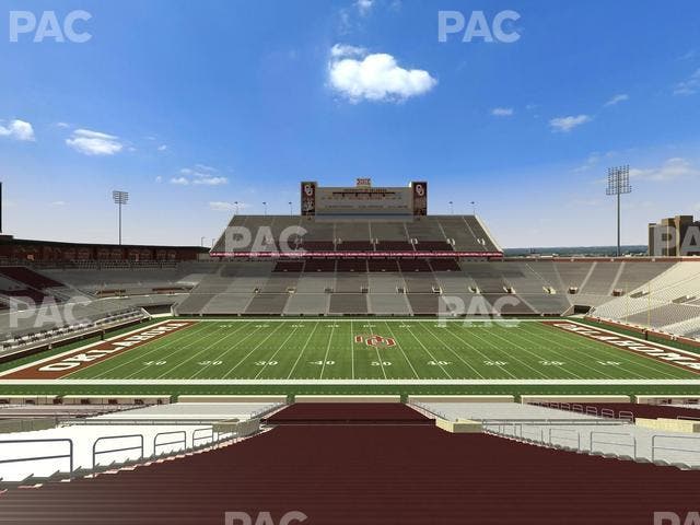 Gaylord Family Oklahoma Memorial Stadium - Section 31 Seat View