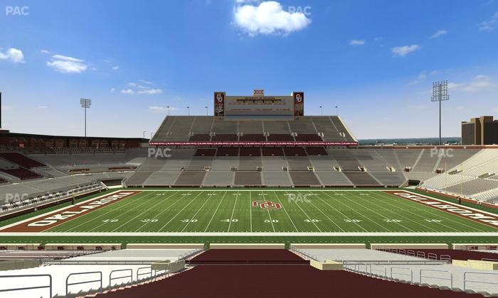Gaylord Family Oklahoma Memorial Stadium - Section 31 Seat View
