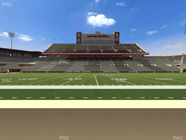 Gaylord Family Oklahoma Memorial Stadium - Section 31 Seat View
