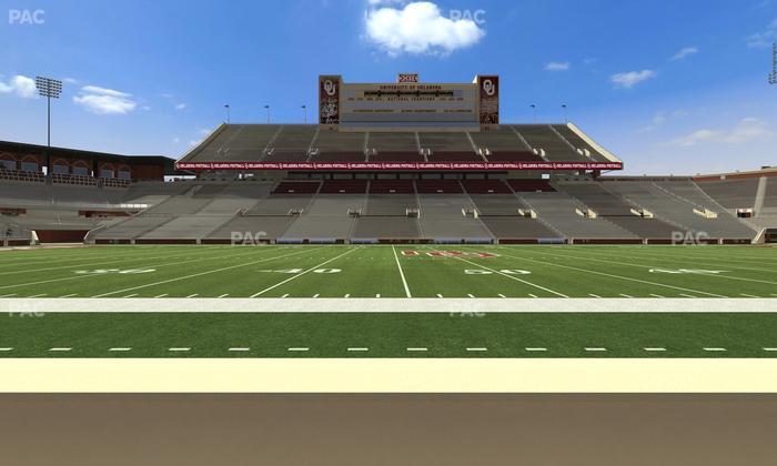 Gaylord Family Oklahoma Memorial Stadium - Section 31 Seat View