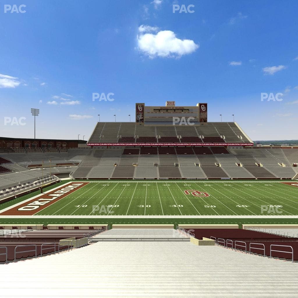 Gaylord Family Oklahoma Memorial Stadium - Section 32 Seat View