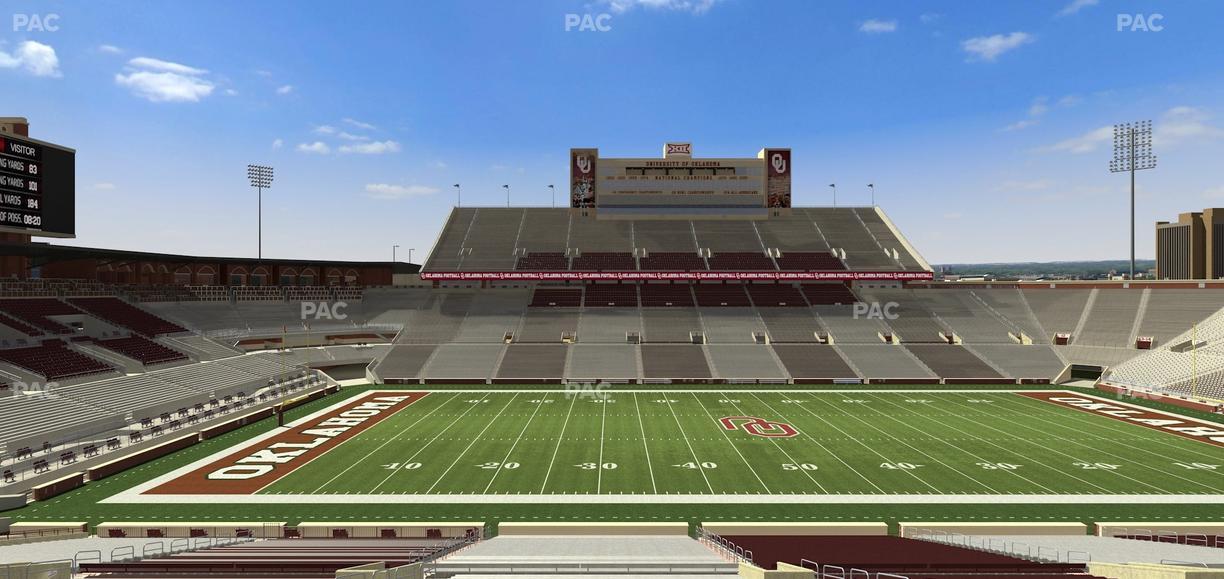 Gaylord Family Oklahoma Memorial Stadium - Section 32 Seat View
