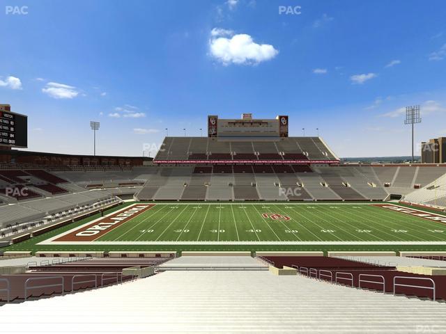 Gaylord Family Oklahoma Memorial Stadium - Section 32 Seat View