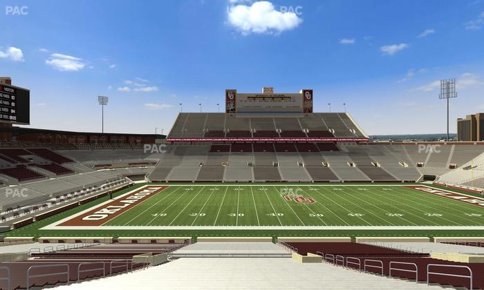Gaylord Family Oklahoma Memorial Stadium - Section 32 Seat View