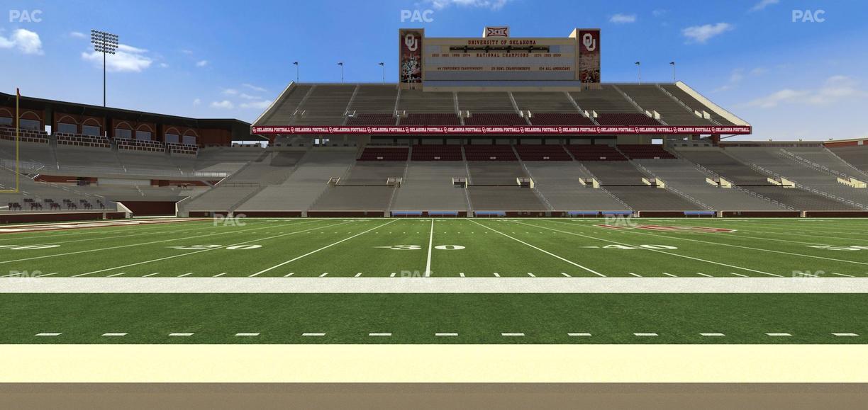 Gaylord Family Oklahoma Memorial Stadium - Section 32 Seat View