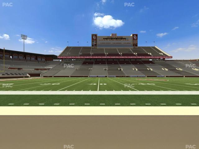 Gaylord Family Oklahoma Memorial Stadium - Section 32 Seat View