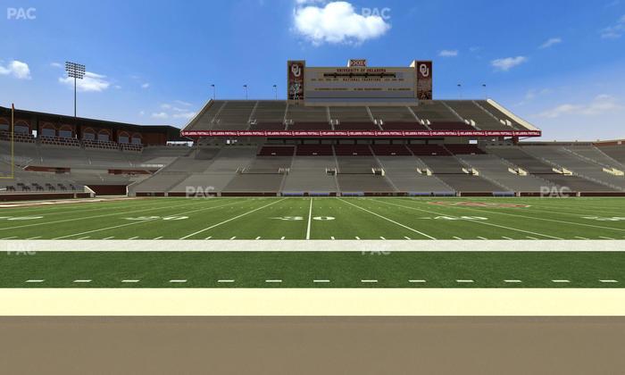 Gaylord Family Oklahoma Memorial Stadium - Section 32 Seat View