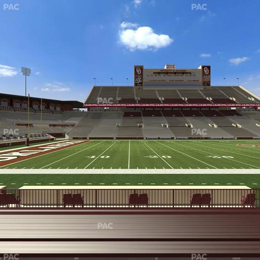 Gaylord Family Oklahoma Memorial Stadium - Section 33 Seat View