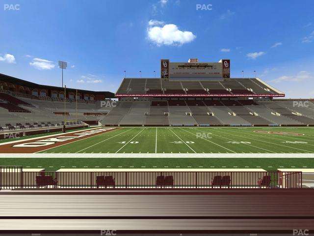 Gaylord Family Oklahoma Memorial Stadium - Section 33 Seat View