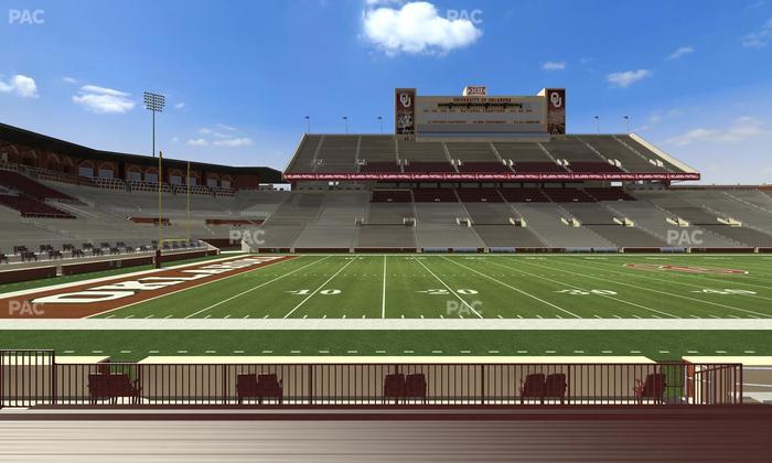 Gaylord Family Oklahoma Memorial Stadium - Section 33 Seat View