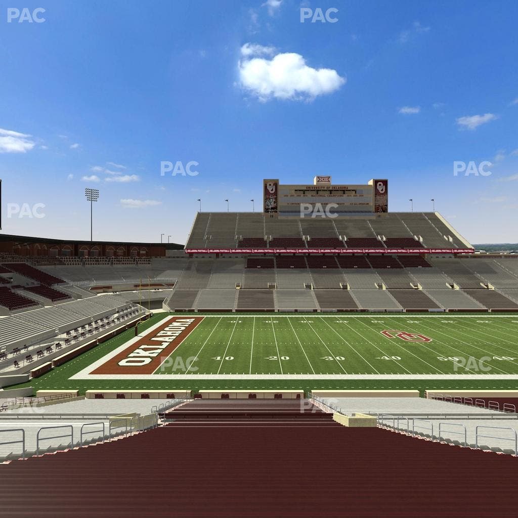 Gaylord Family Oklahoma Memorial Stadium - Section 33 Seat View