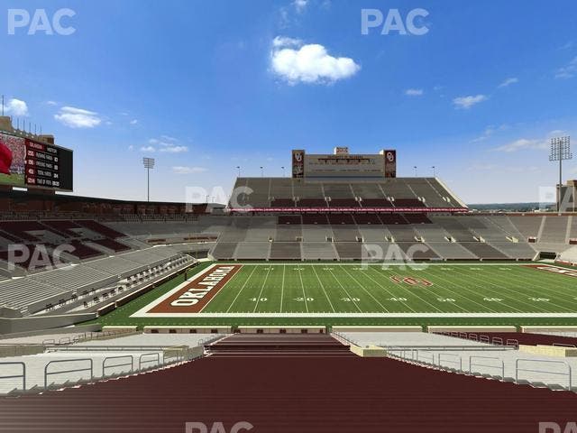 Gaylord Family Oklahoma Memorial Stadium - Section 33 Seat View