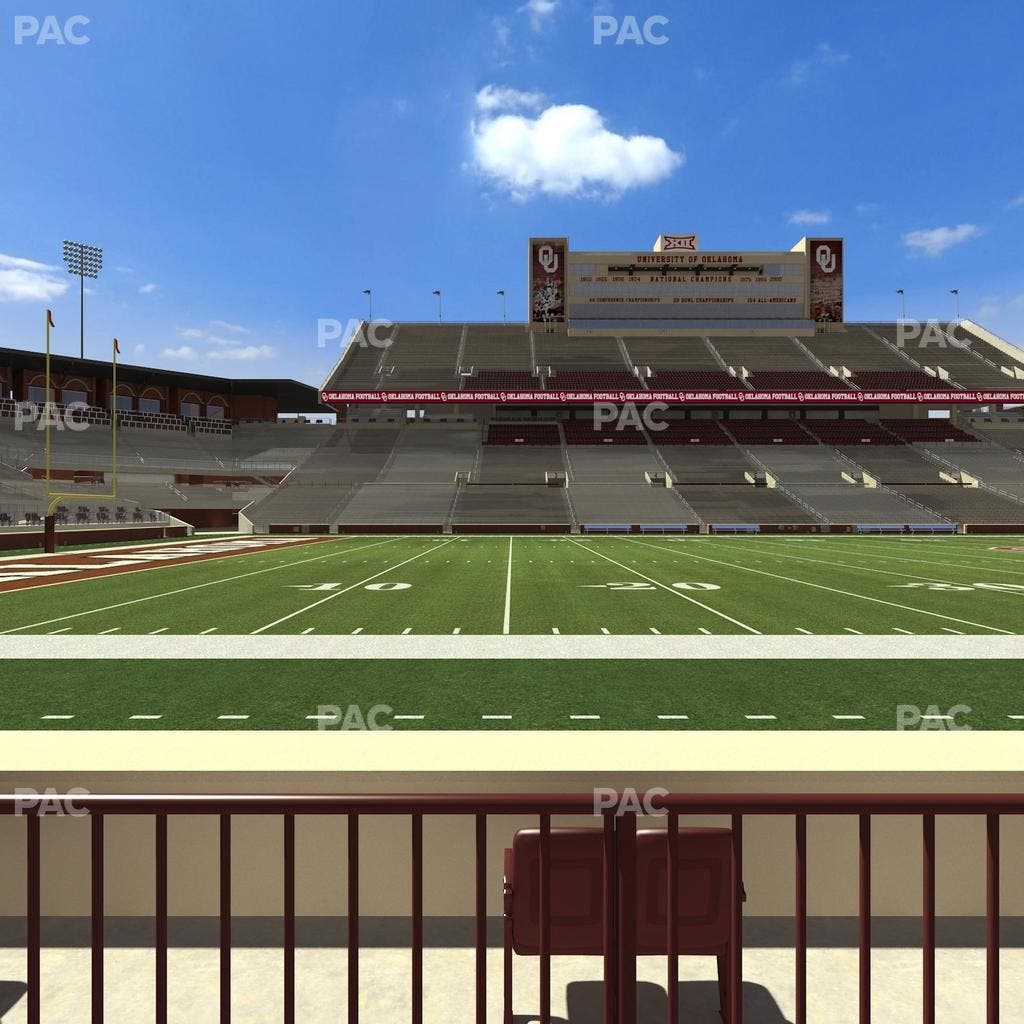 Gaylord Family Oklahoma Memorial Stadium - Section 33 Seat View
