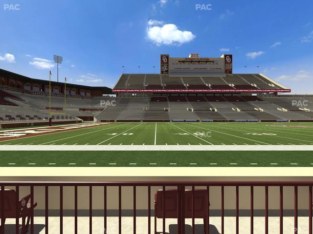Gaylord Family Oklahoma Memorial Stadium - Section 33 Seat View