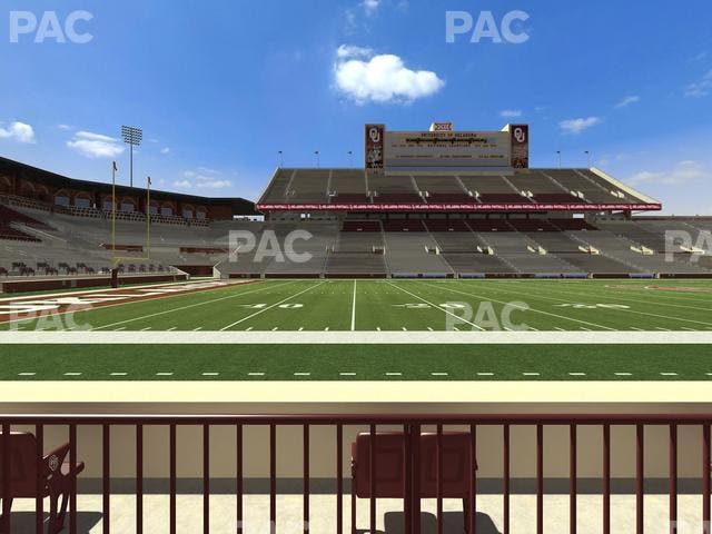 Gaylord Family Oklahoma Memorial Stadium - Section 33 Seat View
