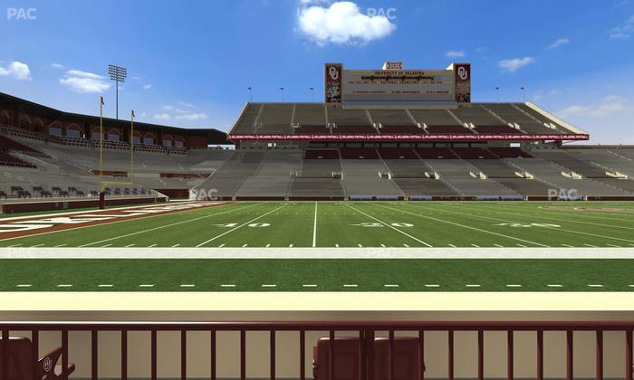 Gaylord Family Oklahoma Memorial Stadium - Section 33 Seat View