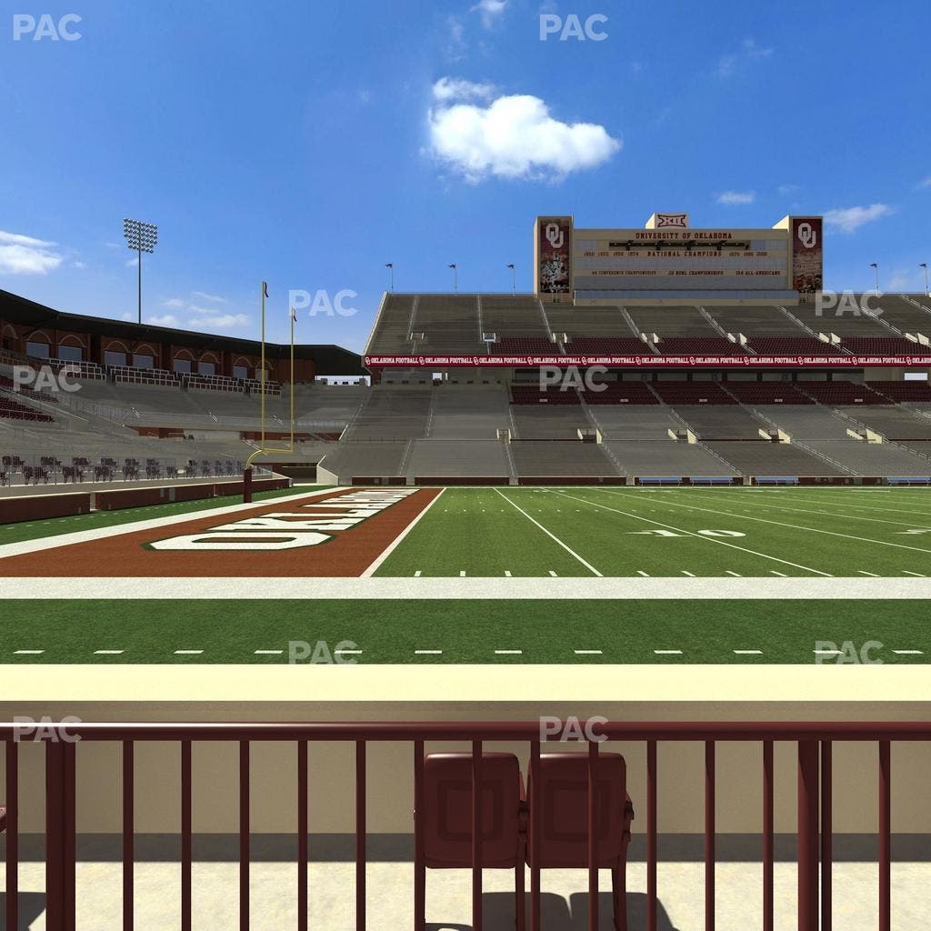 Gaylord Family Oklahoma Memorial Stadium - Section 34 Seat View