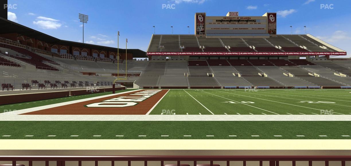 Gaylord Family Oklahoma Memorial Stadium - Section 34 Seat View