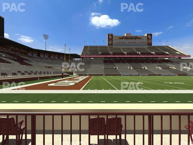 Gaylord Family Oklahoma Memorial Stadium - Section 34 Seat View