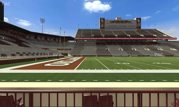 Gaylord Family Oklahoma Memorial Stadium - Section 34 Seat View