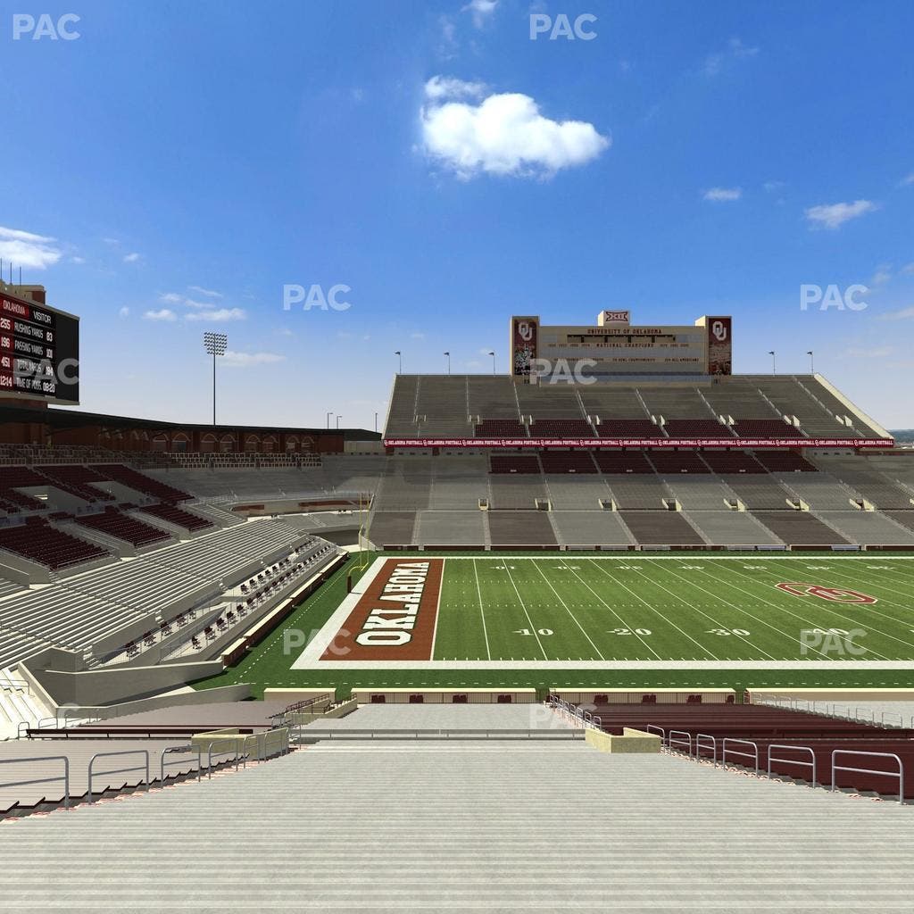 Gaylord Family Oklahoma Memorial Stadium - Section 34 Seat View