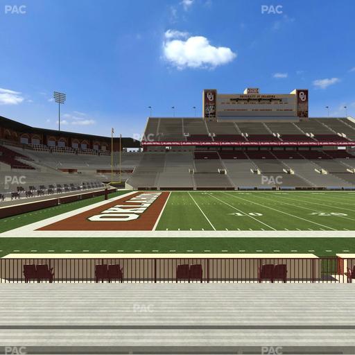 Gaylord Family Oklahoma Memorial Stadium - Section 34 Seat View