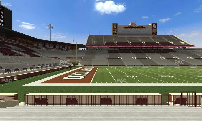 Gaylord Family Oklahoma Memorial Stadium - Section 34 Seat View