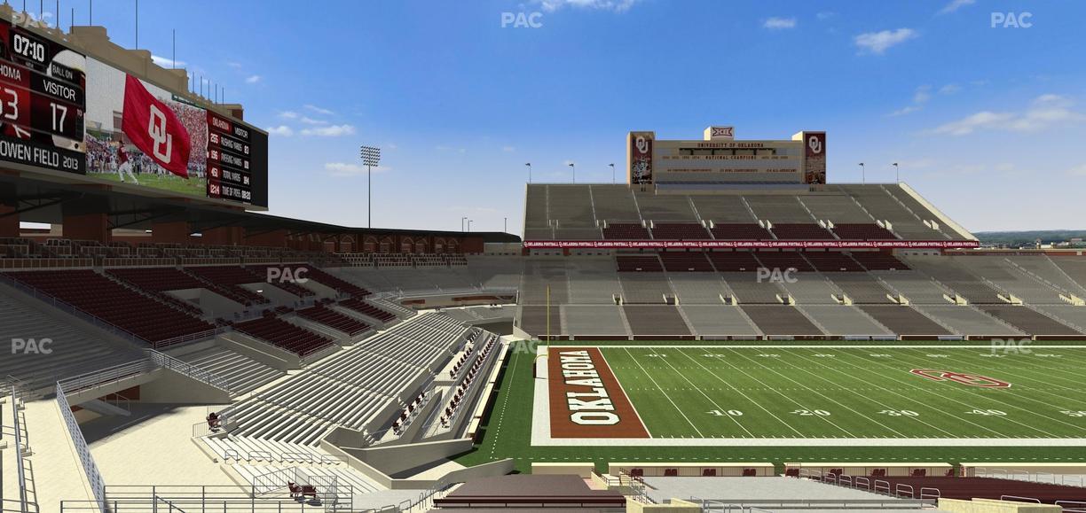 Gaylord Family Oklahoma Memorial Stadium - Section 35 Seat View