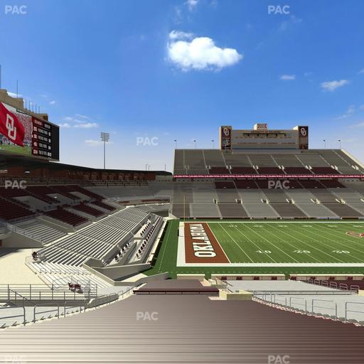 Gaylord Family Oklahoma Memorial Stadium - Section 35 Seat View
