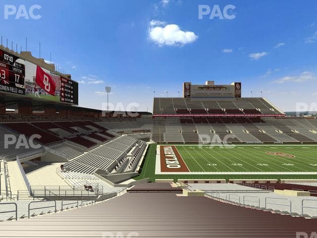 Gaylord Family Oklahoma Memorial Stadium - Section 35 Seat View
