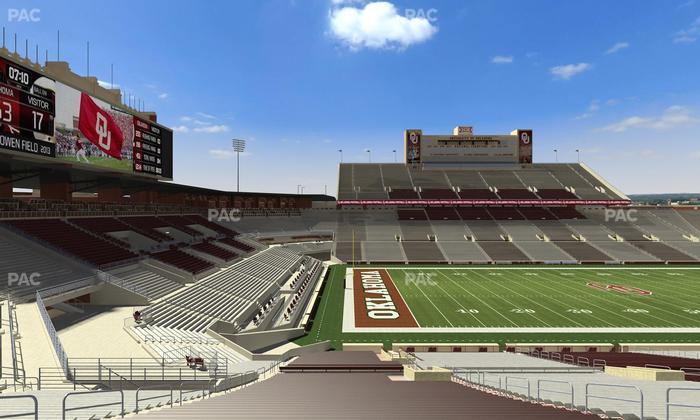 Gaylord Family Oklahoma Memorial Stadium - Section 35 Seat View