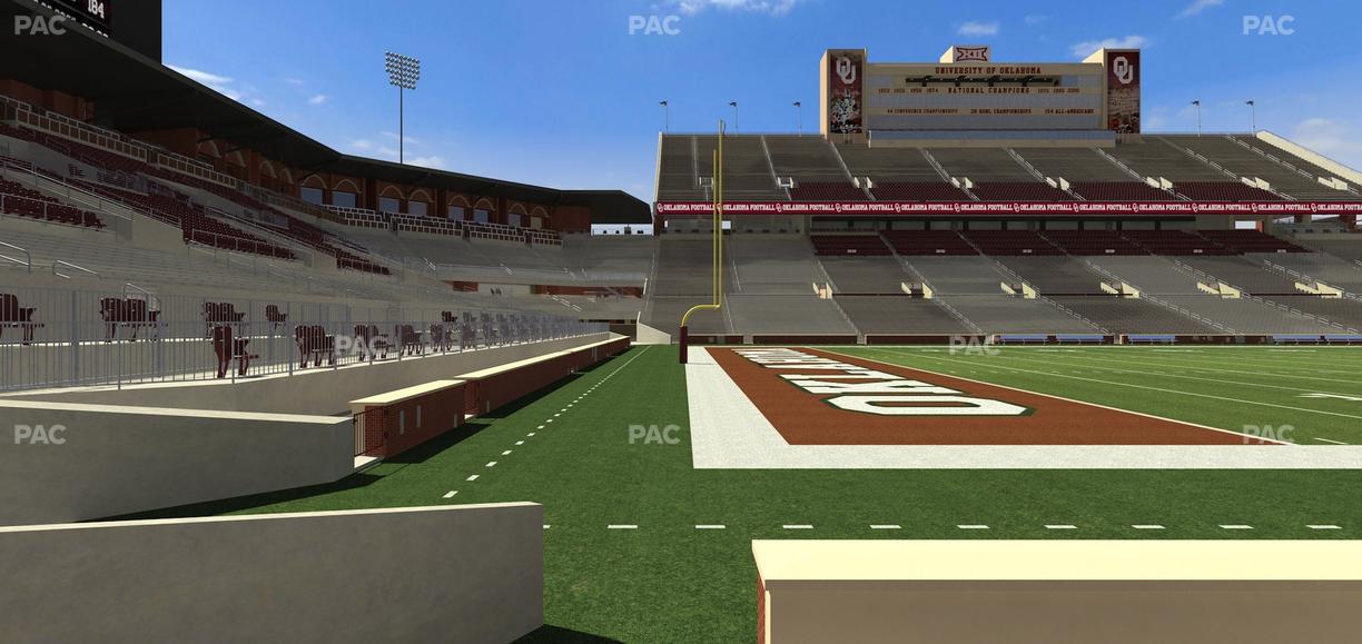 Gaylord Family Oklahoma Memorial Stadium - Section 35 Seat View