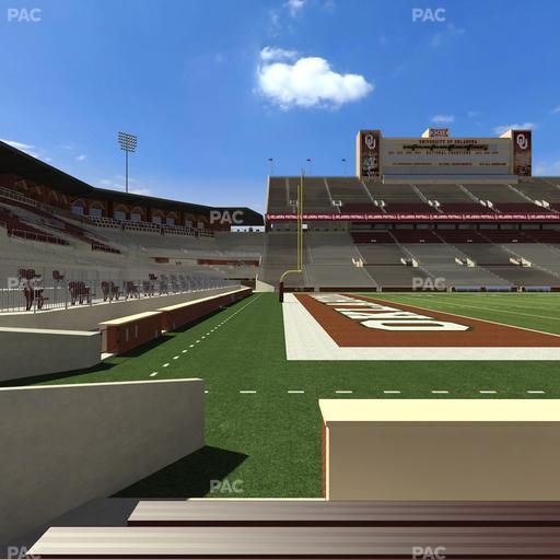 Gaylord Family Oklahoma Memorial Stadium - Section 35 Seat View
