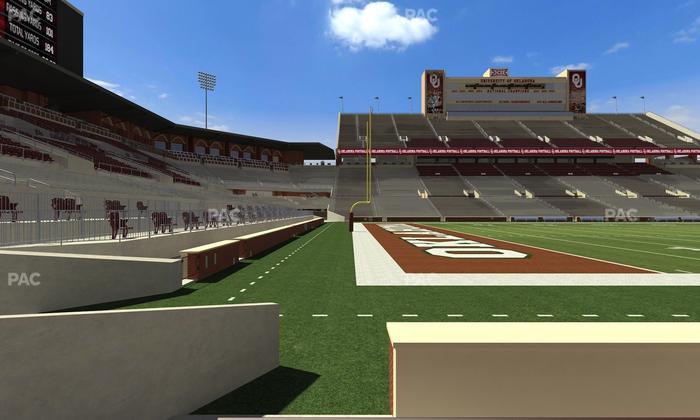 Gaylord Family Oklahoma Memorial Stadium - Section 35 Seat View
