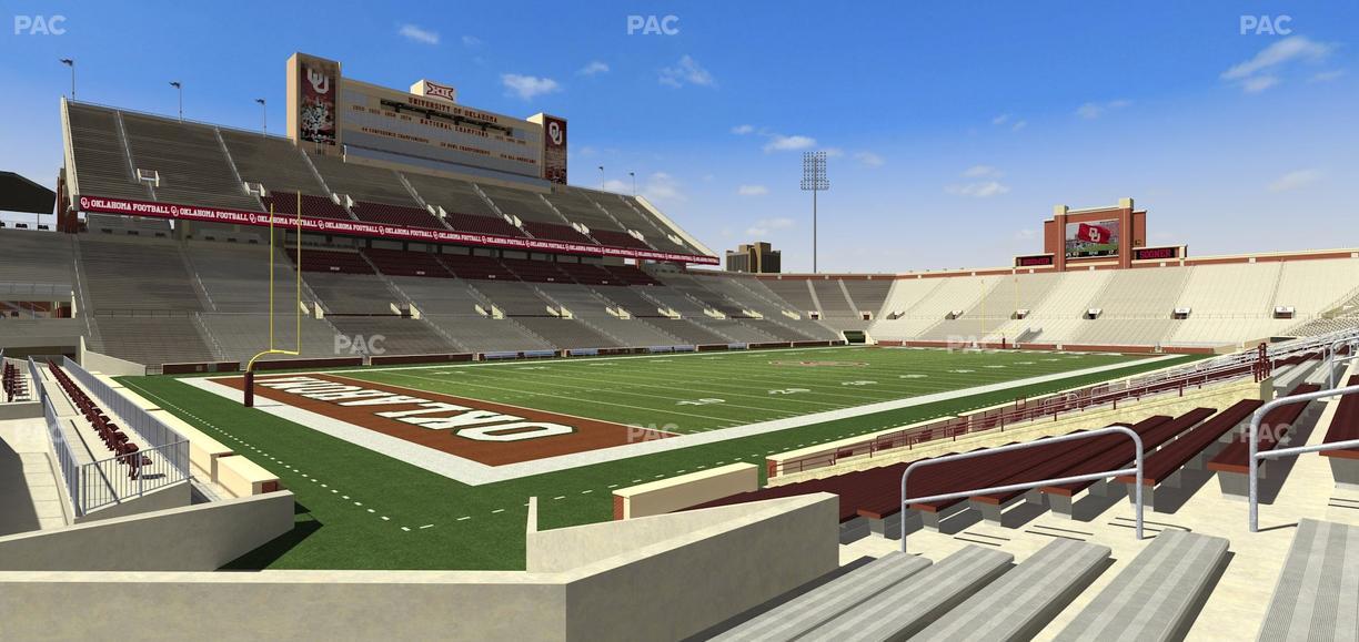 Gaylord Family Oklahoma Memorial Stadium - Section 36 Seat View