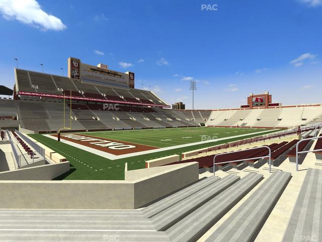 Gaylord Family Oklahoma Memorial Stadium - Section 36 Seat View