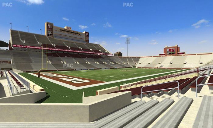 Gaylord Family Oklahoma Memorial Stadium - Section 36 Seat View