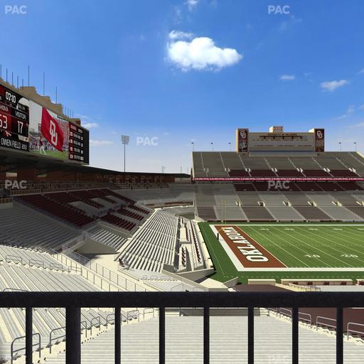 Gaylord Family Oklahoma Memorial Stadium - Section 36 Seat View
