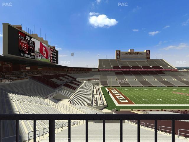 Gaylord Family Oklahoma Memorial Stadium - Section 36 Seat View