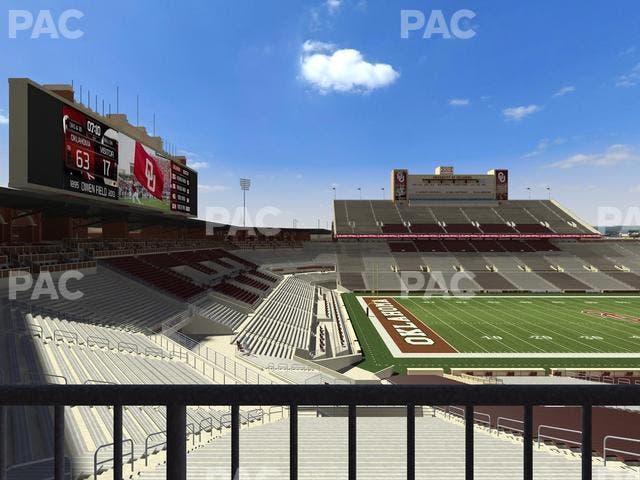 Gaylord Family Oklahoma Memorial Stadium - Section 36 Seat View