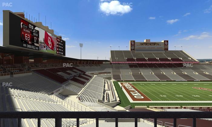 Gaylord Family Oklahoma Memorial Stadium - Section 36 Seat View