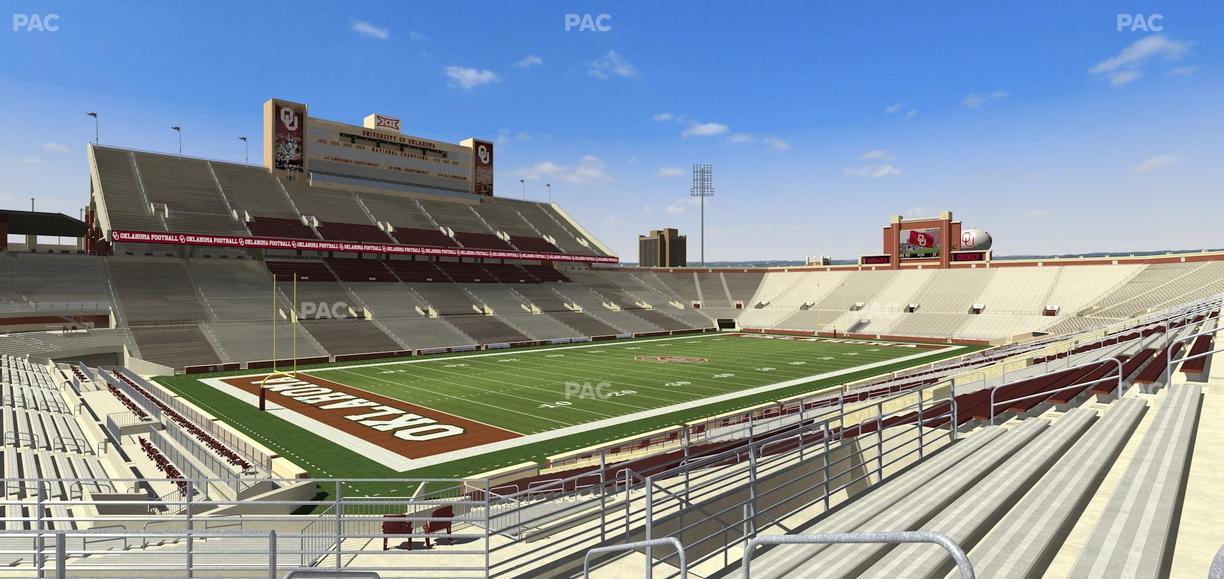 Gaylord Family Oklahoma Memorial Stadium - Section 37 Seat View