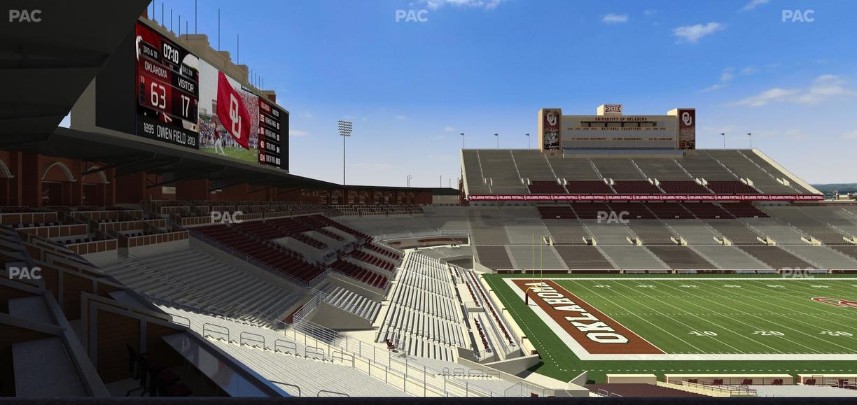 Gaylord Family Oklahoma Memorial Stadium - Section 37 Seat View