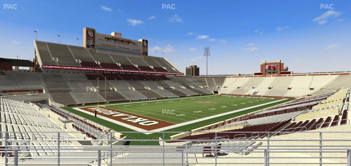 Gaylord Family Oklahoma Memorial Stadium - Section 38 Seat View