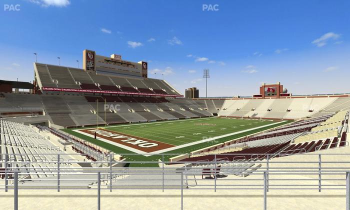 Gaylord Family Oklahoma Memorial Stadium - Section 38 Seat View