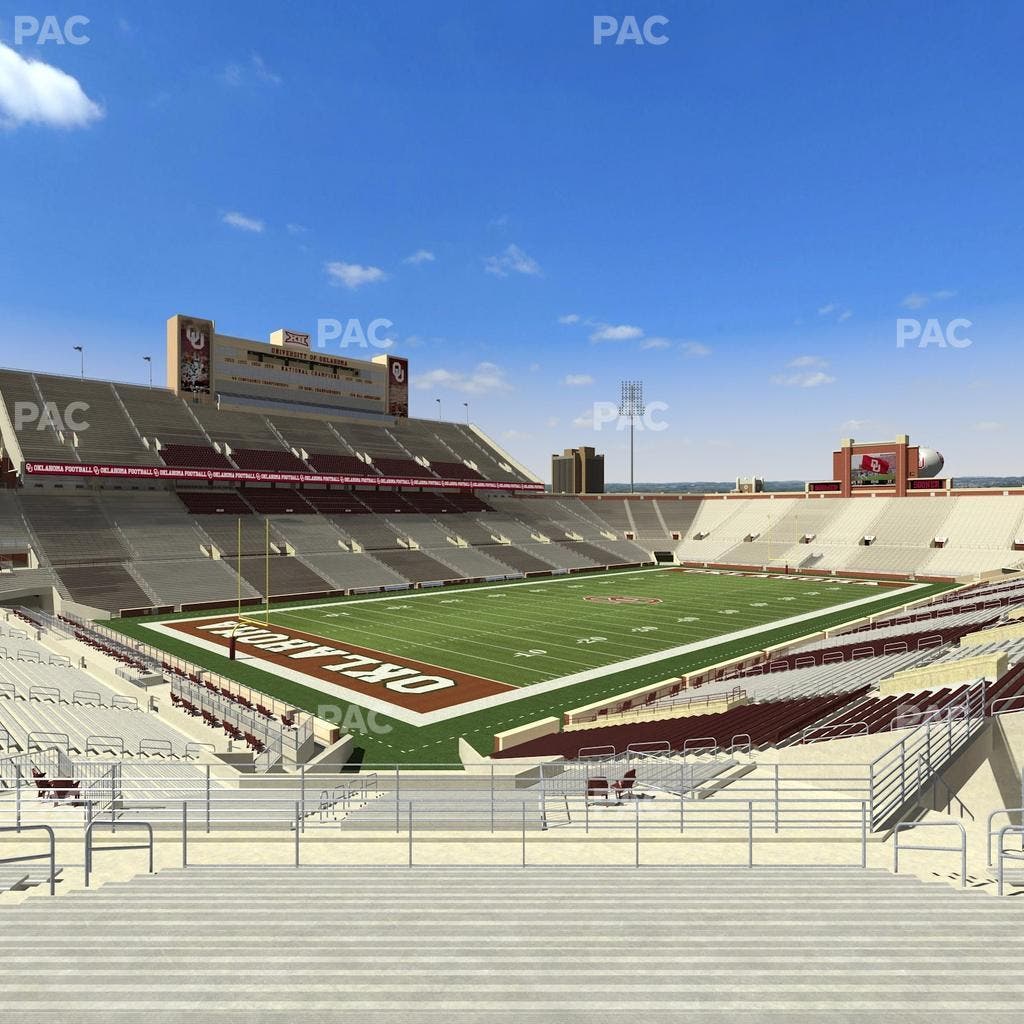 Gaylord Family Oklahoma Memorial Stadium - Section 38 Seat View