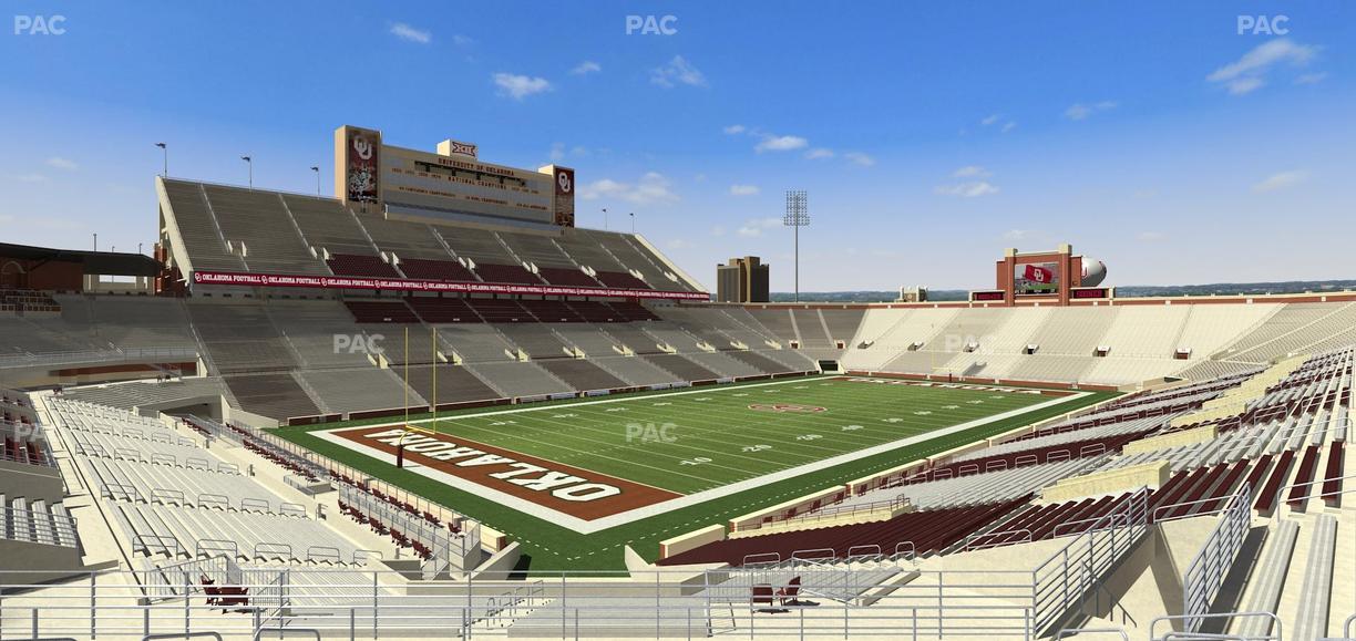Gaylord Family Oklahoma Memorial Stadium - Section 38 Seat View