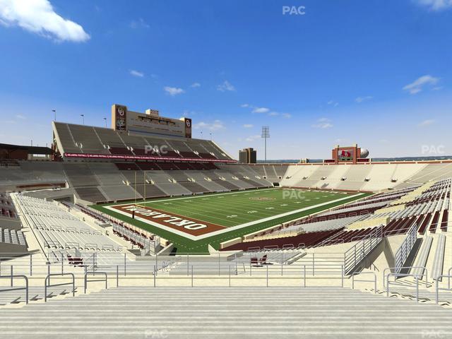 Gaylord Family Oklahoma Memorial Stadium - Section 38 Seat View